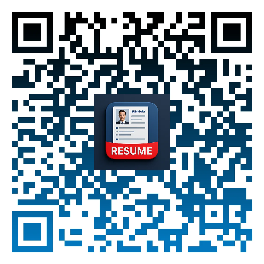 QR Code to download Resumee app from Google Play Store